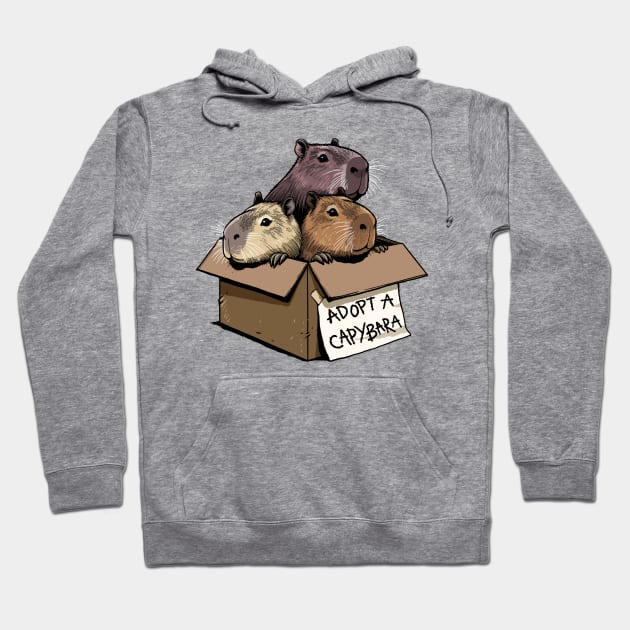 Adopt a Capybara Hoodie by GoshWow 